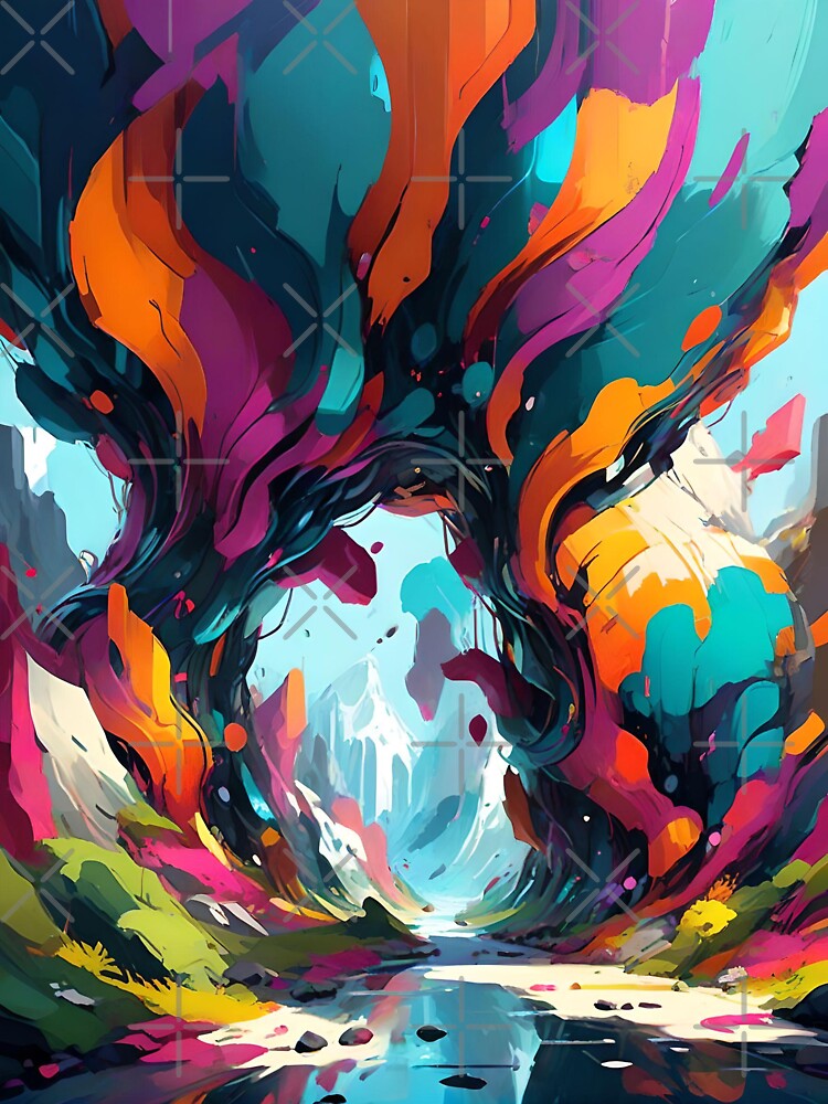 Multicolor Nature Abstract Art by Esterlane T-Shirts, Hoodie, Sweatshirt | BlankRebels.com (Image 3)