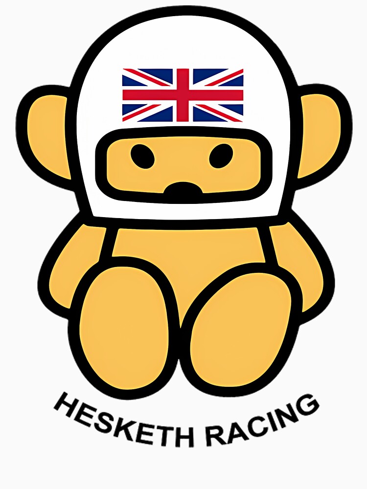 Jame Hunts Teddy Bear-Breasted Heskeths Racing White Helmet by NicoletteLittel T-Shirts, Hoodie, Sweatshirt (Image 3)