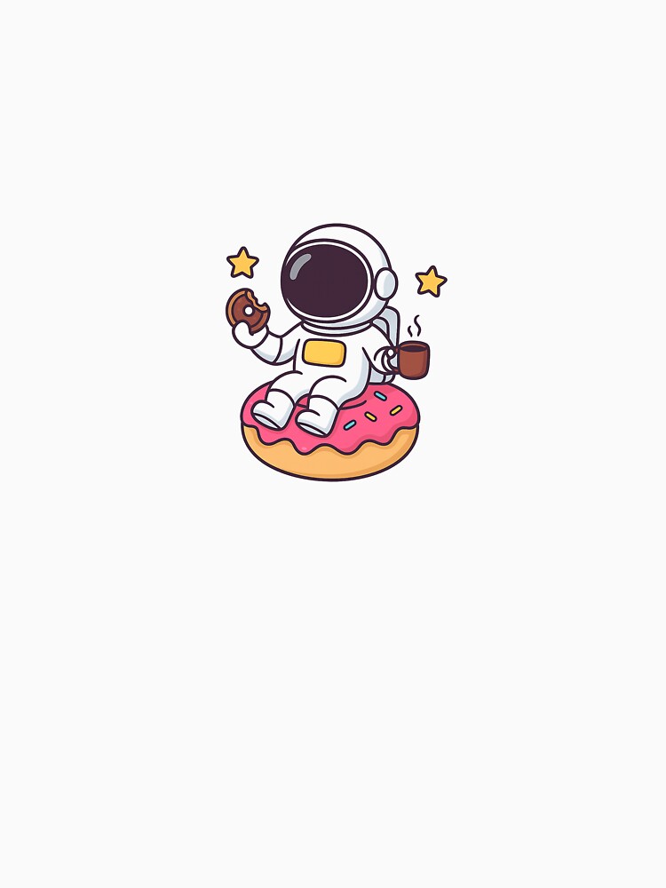 Funny Astronaut – Cute Space Cartoon by ANiyati T-Shirts, Hoodie, Sweatshirt | BlankRebels.com (Image 3)