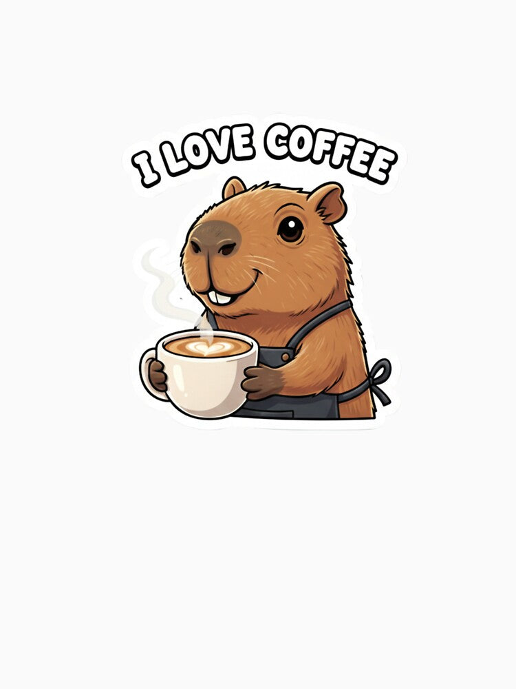 I Love Coffee Capybara – Cute Coffee Lover Design by Studioyasmin T-Shirts, Hoodie, Sweatshirt | BlankRebels.com (Image 3)