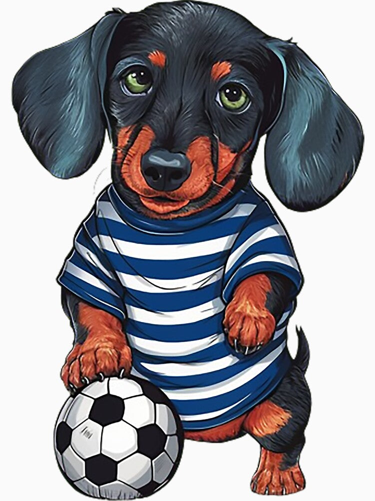 Cute Puppy Soccer Player by likbatonboot
