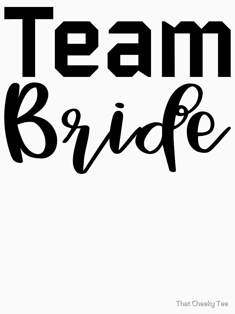 Team Bride. She Said Yes. Cute Bride To Be Design by That Cheeky Tee Hoodie, Sweatshirt | BlankRebels.com (Image 3)