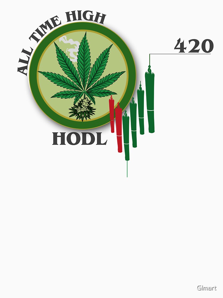 Weed ATH Crypto Stoner 420 Coin Meme HODL by Glmart T-Shirts, Hoodie, Sweatshirt | BlankRebels.com (Image 3)