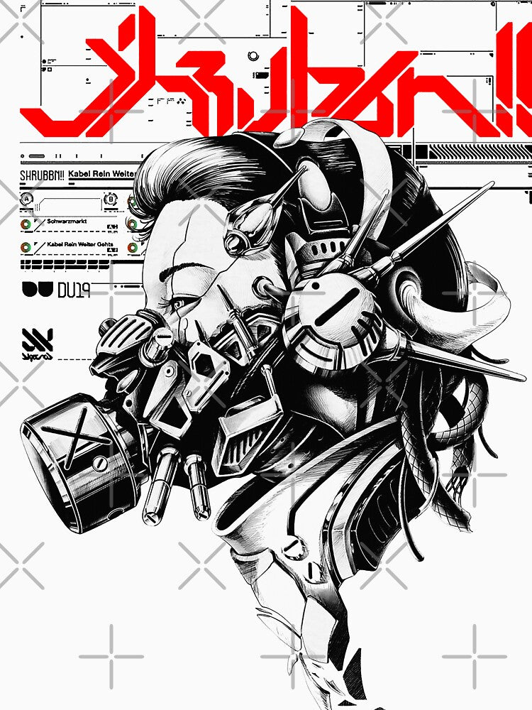 Vaporwave Cyberpunk Cyborg Girl by OWLvision33 T-Shirts, Hoodie, Sweatshirt | BlankRebels.com (Image 3)