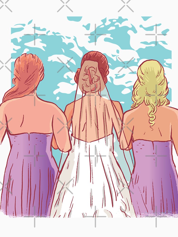 Bride and Bridesmaids Wedding day by TamGustam T-Shirts, Hoodie, Sweatshirt | BlankRebels.com (Image 3)