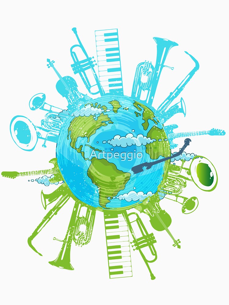 Music World, Vinyl World by Artpeggio T-Shirts, Hoodie, Sweatshirt | BlankRebels.com (Image 3)