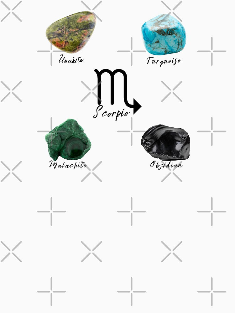 Scorpio Zodiac Crystal by mooneko T-Shirts, Hoodie, Sweatshirt | BlankRebels.com (Image 3)
