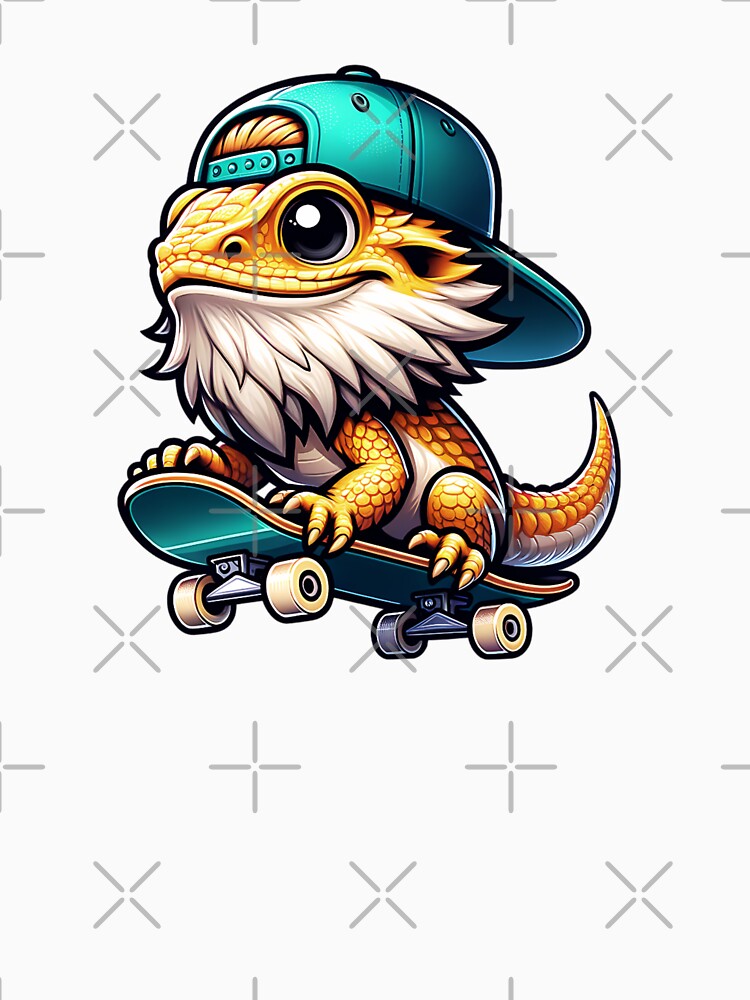 Bearded Dragon Skateboarding by TheAnimalZ00 T-Shirts, Hoodie, Sweatshirt | BlankRebels.com (Image 3)