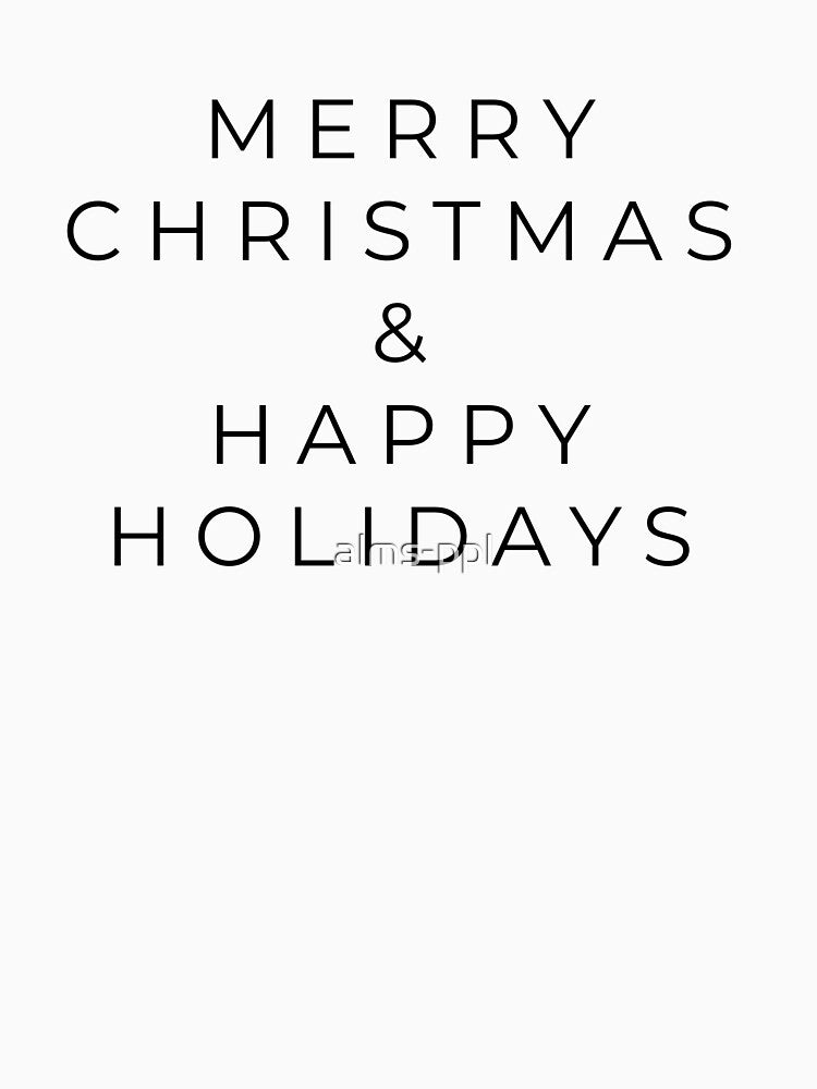 MERRY CHRISTMAS – Minimal Typography – Font A by alms-ppl T-Shirts, Hoodie, Sweatshirt | BlankRebels.com (Image 3)