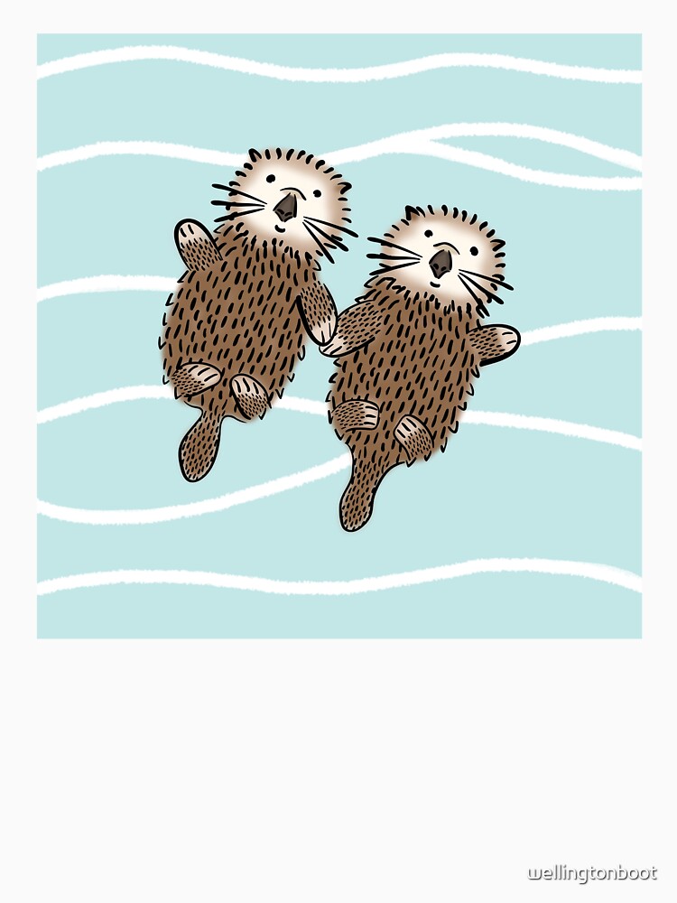 Otters in Love by The Wellington Boot T-Shirts, Hoodie, Sweatshirt | BlankRebels.com (Image 3)
