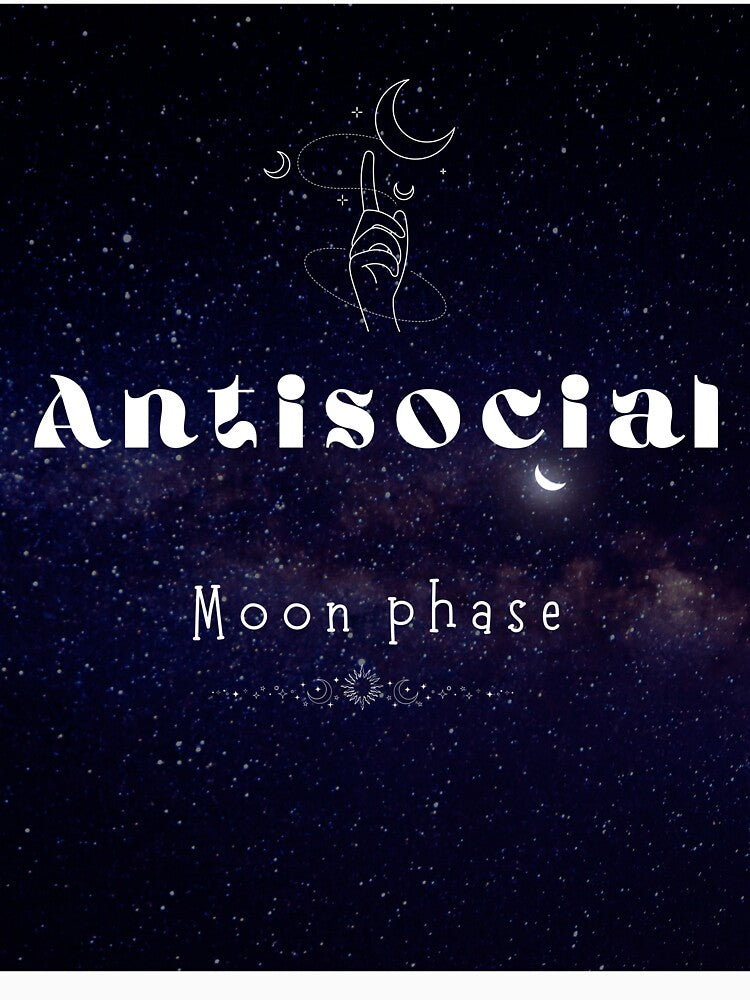 Antisocial Moon Phase – Celestial Stillness by Iccis T-Shirts, Hoodie, Sweatshirt | BlankRebels.com (Image 3)