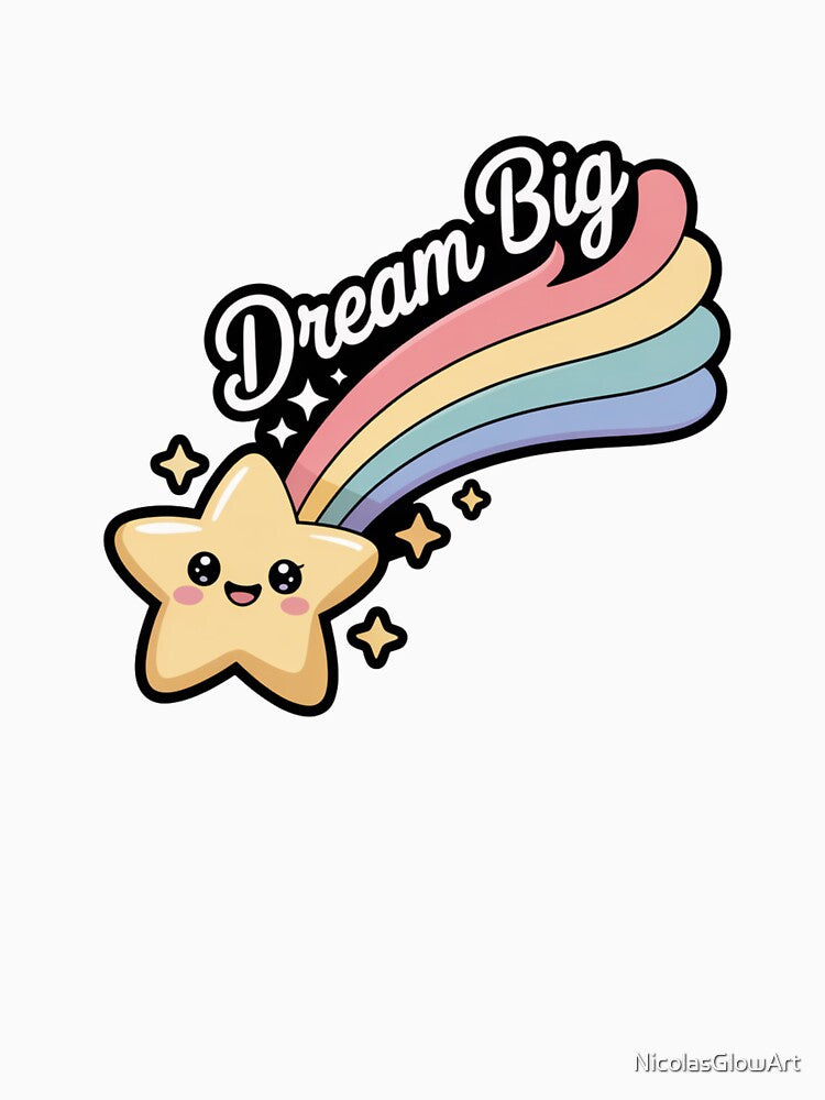 Rainbow Star T-Shirt by NicolasGlowArt