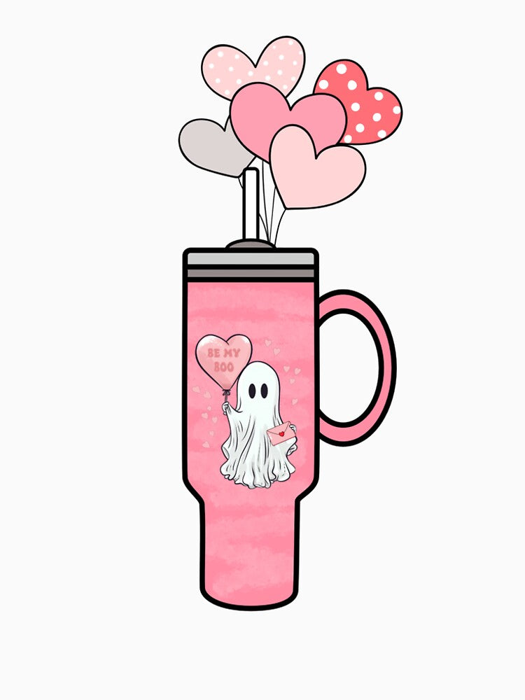 Be My Boo Ghost Tumbler Valentine by GOODMORNING-ART T-Shirts, Hoodie, Sweatshirt | BlankRebels.com (Image 2)