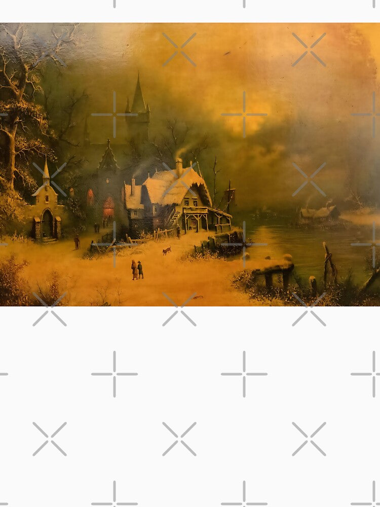 Winter Landscape - Albert Bredow (attributed) by darkgothicart T-Shirts, Hoodie, Sweatshirt | BlankRebels.com (Image 3)