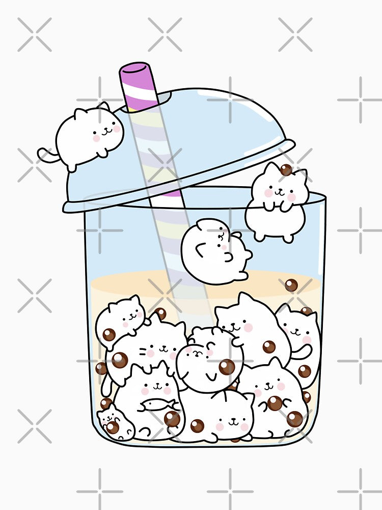 Chubby Cats Love Boba! by SirBobalot T-Shirts, Hoodie, Sweatshirt | BlankRebels.com (Image 3)