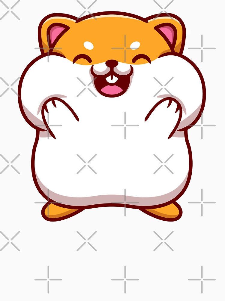 kawaii hamster new classic sticker by anandsiva2703