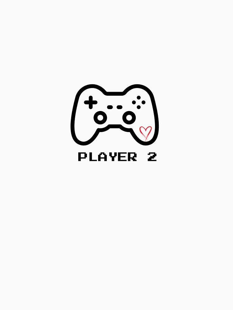 Gamer Couple Player 2 T-shirt (Image 3)
