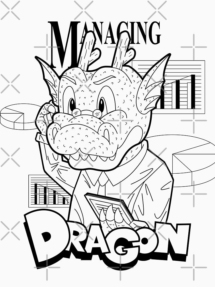 Managing Dragon Manga Style Character by SUPERHERON T-Shirts, Hoodie, Sweatshirt | BlankRebels.com (Image 3)
