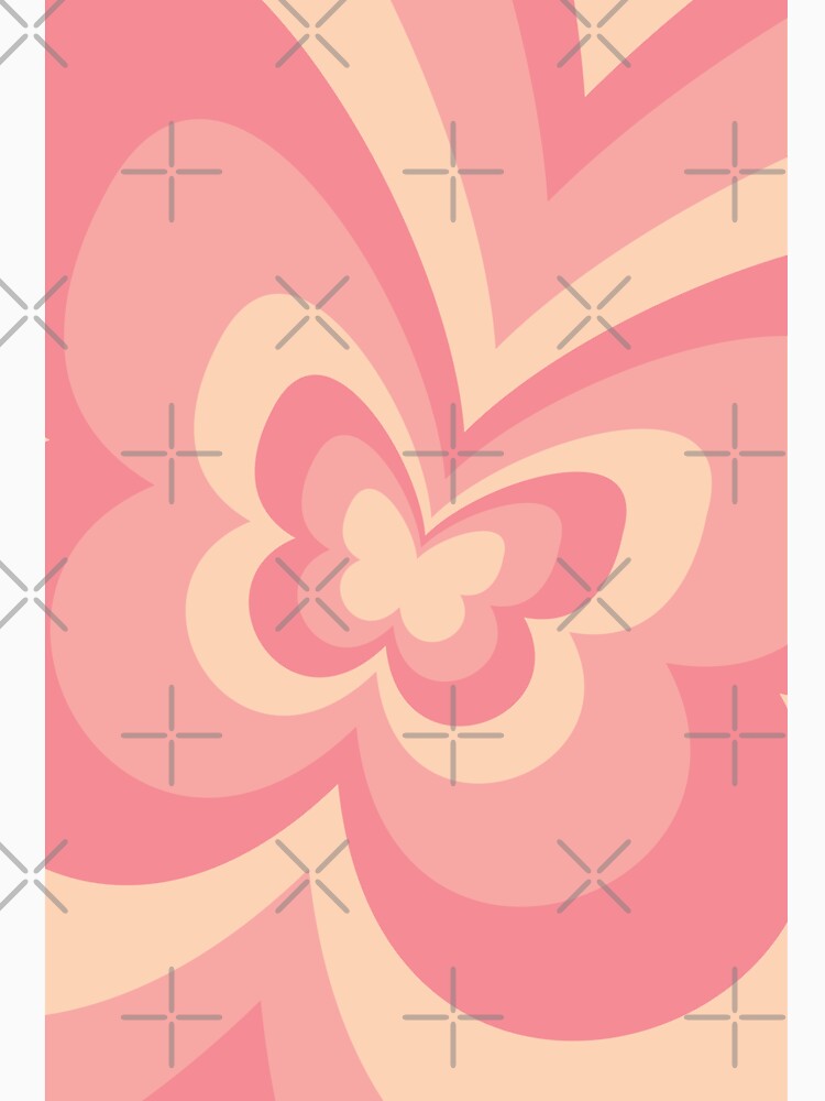 Peach Butterfly Aesthetic by LinDraws T-Shirts, Hoodie, Sweatshirt | BlankRebels.com (Image 3)