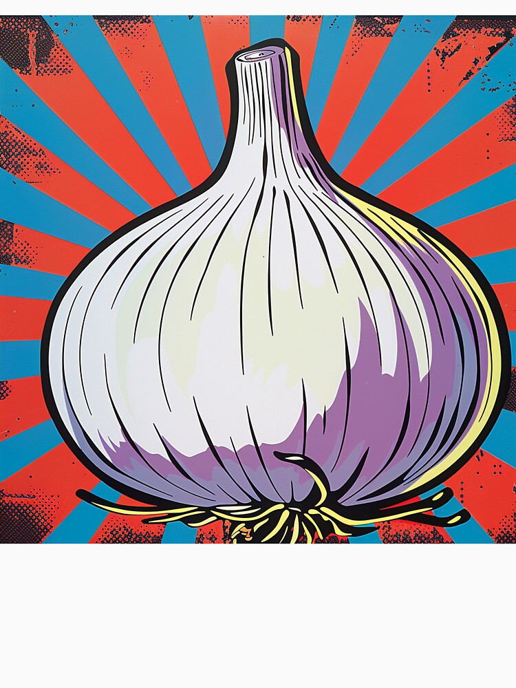 White Onion Pop Art 1 by AstroRisq