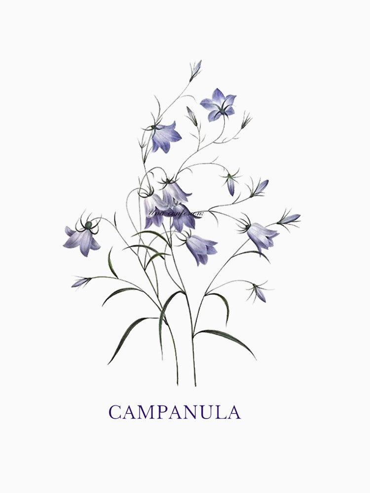 Campanula / Bell Flower by Carlos Ignacio Navarro Rios T-Shirts, Hoodie, Sweatshirt | BlankRebels.com (Image 2)