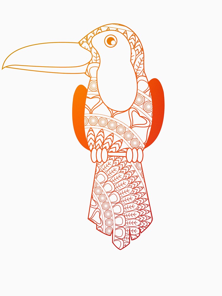 Mandala Toucan | yoga top by PetrKad T-Shirts, Hoodie, Sweatshirt | BlankRebels.com (Image 3)