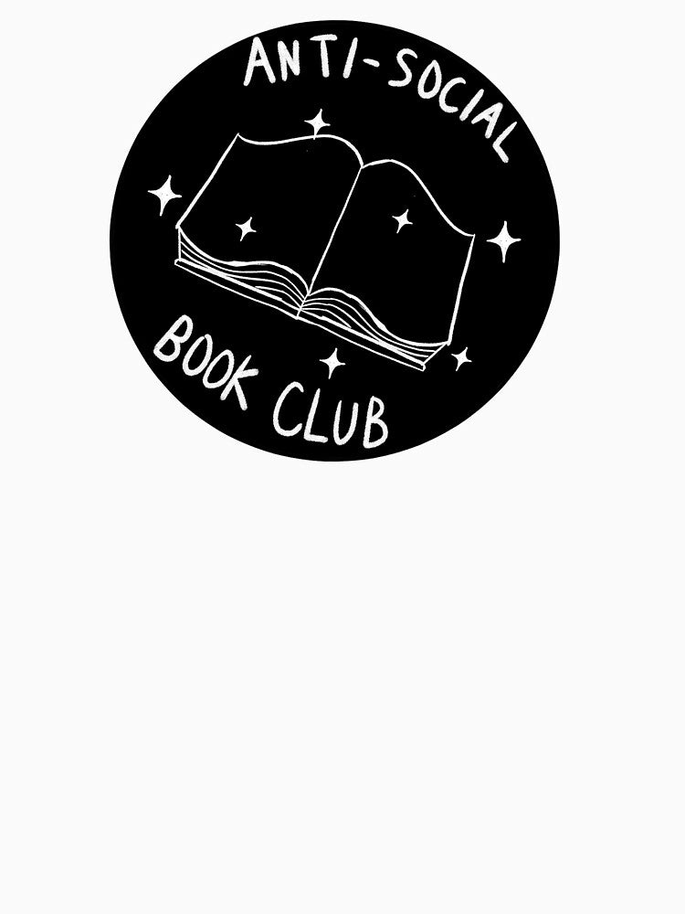 Anti social Book Club (Black) by Artfaithfully- T-Shirts, Hoodie, Sweatshirt | BlankRebels.com (Image 3)