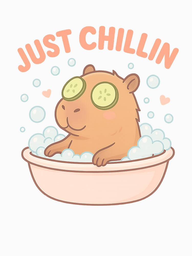 “Just Chillin’ – Kawaii Capybara Spa Time” T-Shirts, Hoodie, Sweatshirt
