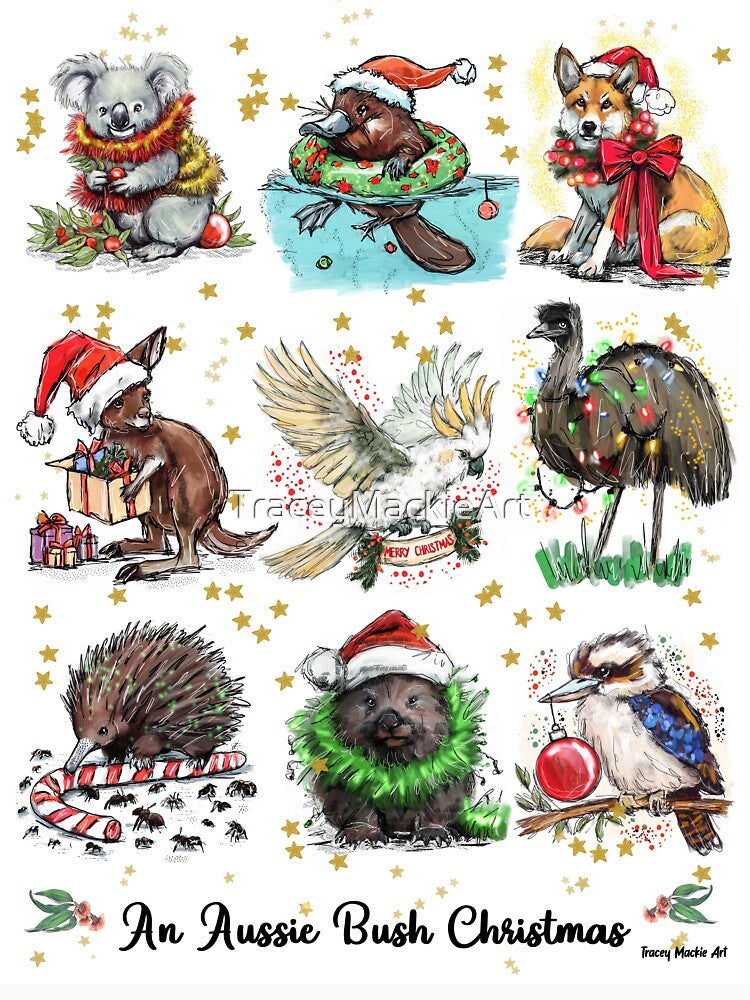 An Aussie Bush Christmas by TraceyMackieArt T-Shirts, Hoodie, Sweatshirt | BlankRebels.com (Image 3)