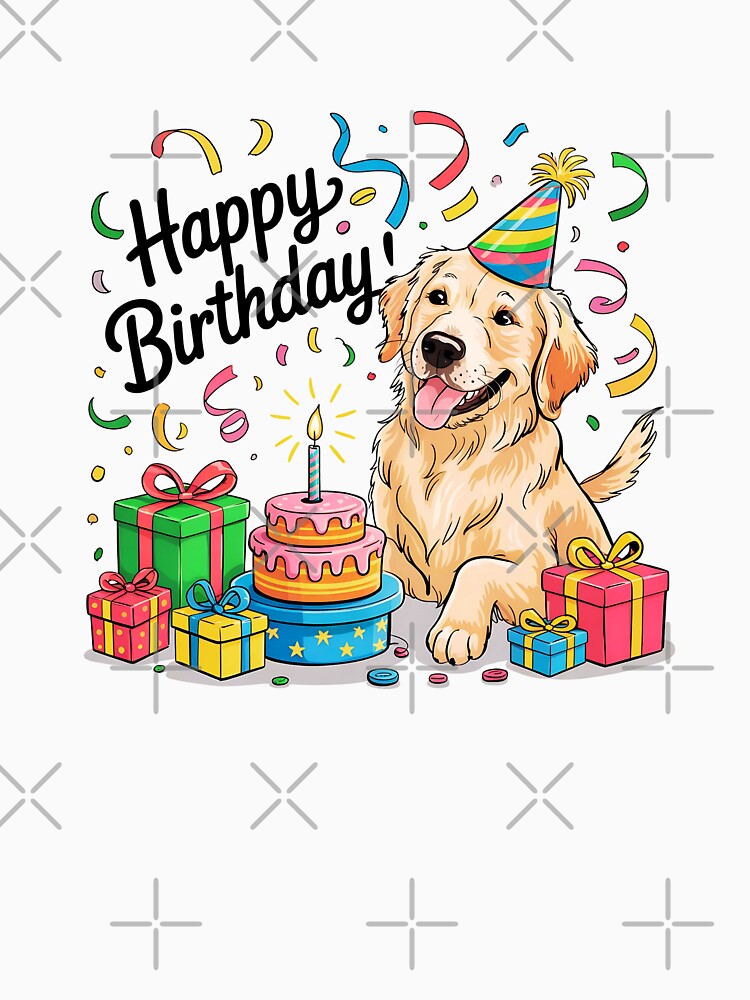Golden Retriever Birthday by TheAnimalZ00 T-Shirts, Hoodie, Sweatshirt | BlankRebels.com (Image 3)
