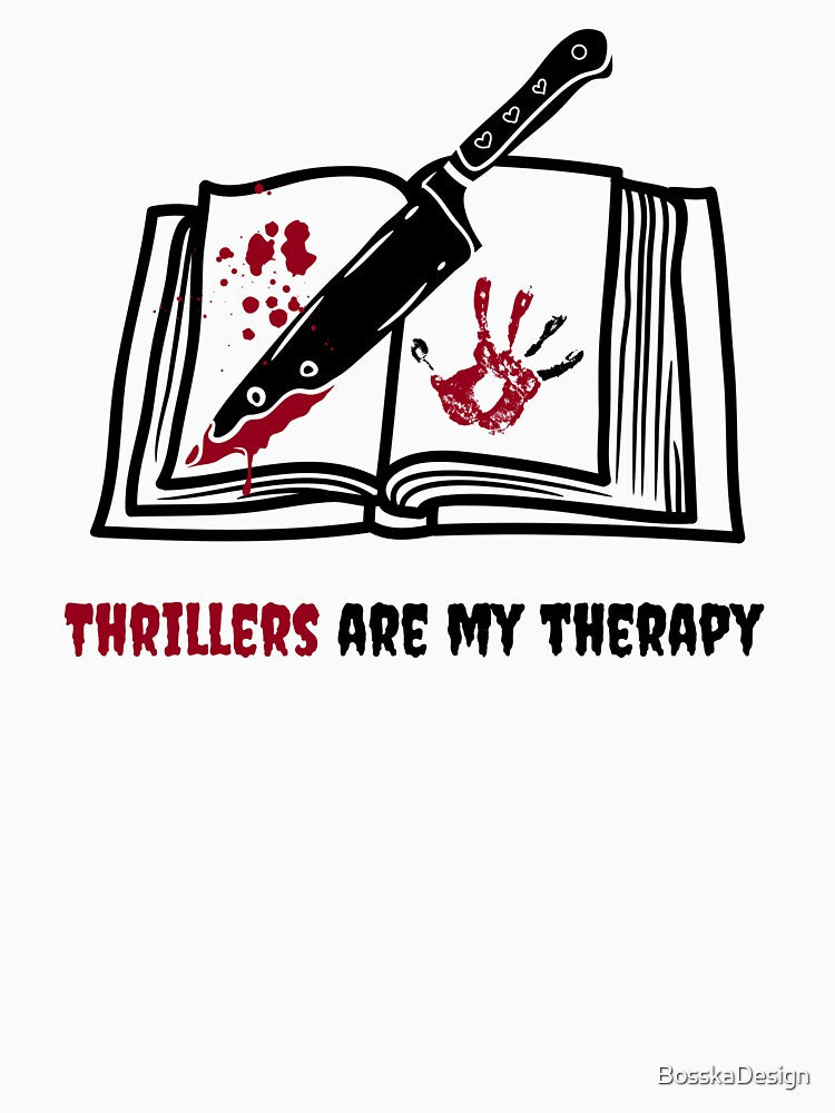 Thriller book lover by BosskaDesign T-Shirts, Hoodie, Sweatshirt | BlankRebels.com (Image 3)