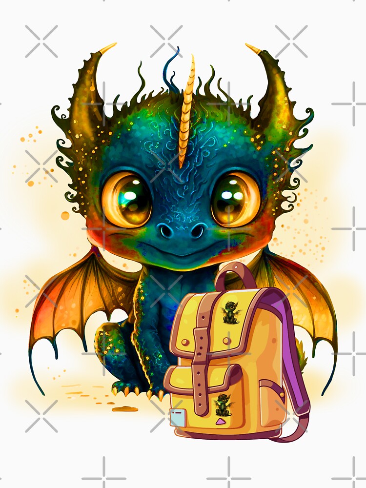 baby dragon back to school by Astralia