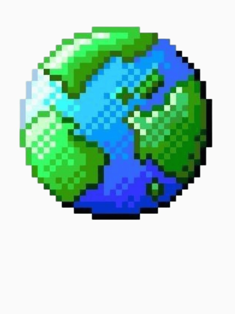 Earth pixel design by FrostCore1 T-Shirts, Hoodie, Sweatshirt | BlankRebels.com (Image 3)