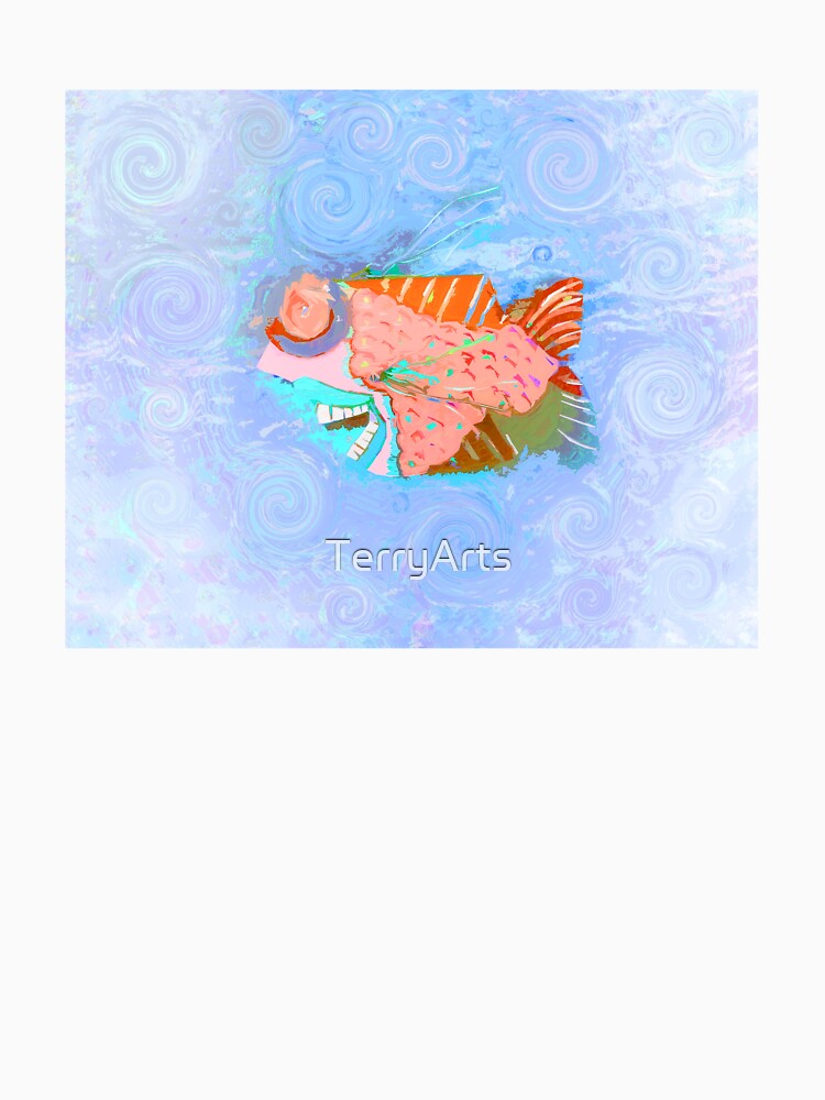 Boho Fish Hippie Vibes Coastal Bohemian Style Home Décor or Art 1 of 2 by Beachy