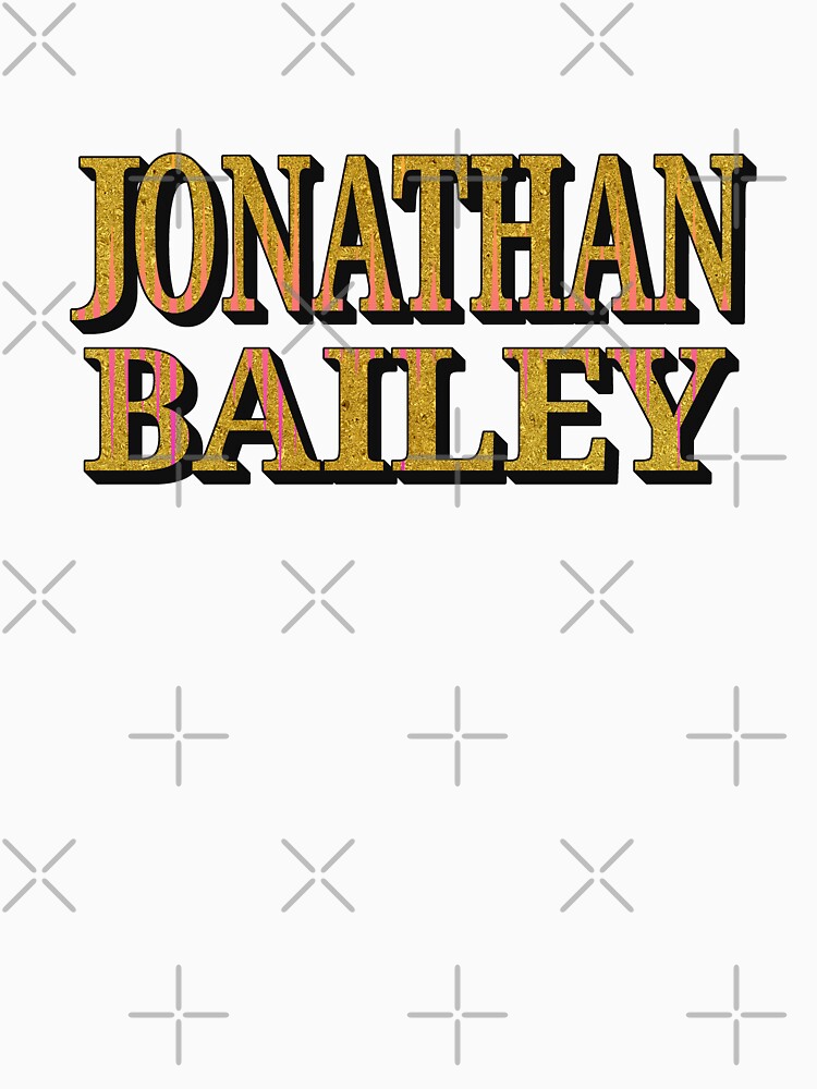 Jonathan Bailey Name Typography – Bold Modern Text Art by ArtsyExplorer T-Shirts, Hoodie, Sweatshirt (Image 3)