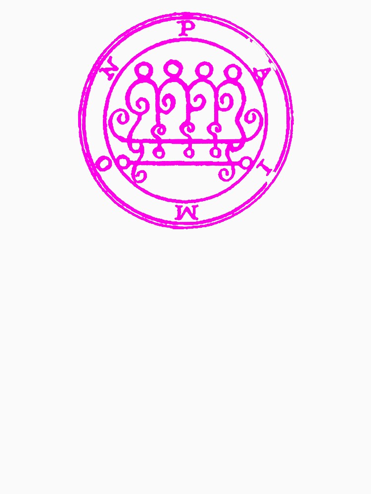 Pink Seal of Paimon Demonology Sigil by beerhamster