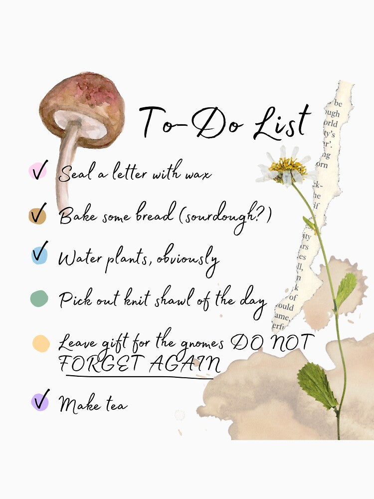 Cottagecore To Do List by avaminerva T-Shirts, Hoodie, Sweatshirt | BlankRebels.com (Image 3)
