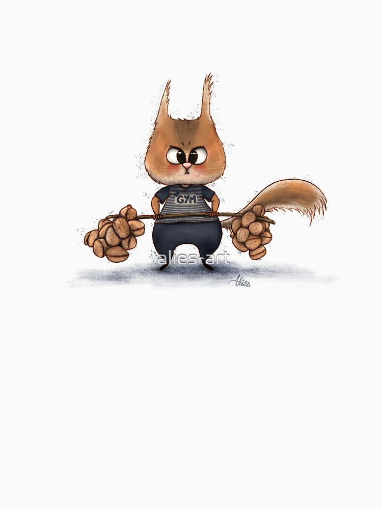 Squirrel workout by alies-art T-Shirts, Hoodie, Sweatshirt | BlankRebels.com (Image 3)