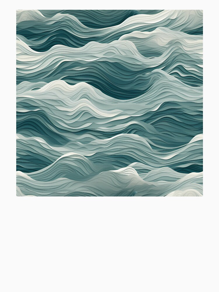 Ocean Waves Claymation Inspired Art #10 by CareToCanvas T-Shirts, Hoodie, Sweatshirt | BlankRebels.com (Image 3)