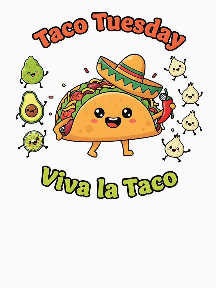 The Spicy Taco Fiesta by fritziend T-Shirts, Hoodie, Sweatshirt | BlankRebels.com (Image 3)