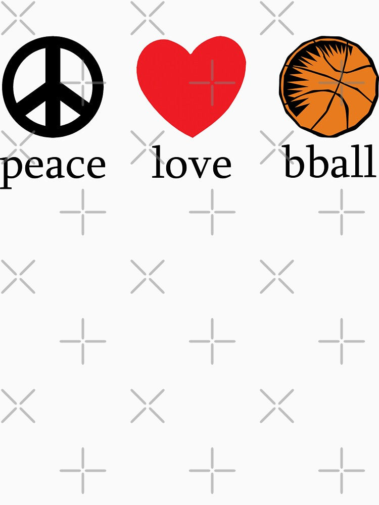 Peace Love Basketball by SportsT-Shirts Hoodie, Sweatshirt | BlankRebels.com (Image 3)