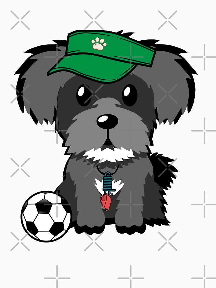 Soccer Player Schnauzer by Pet Station