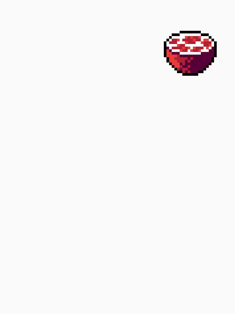 Pixel Pomegranate Slice - pixel food art by LittleFoodShop T-Shirts, Hoodie, Sweatshirt | BlankRebels.com (Image 3)