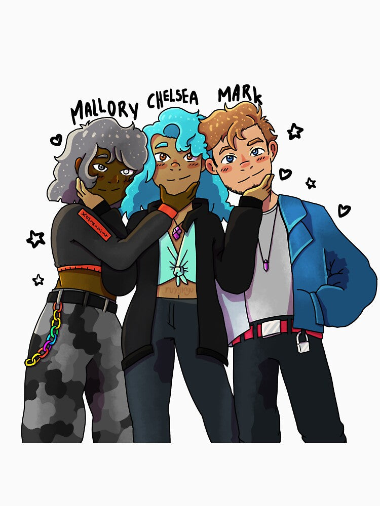 Polyamorous Trio of Cuteness (Doodles) by ruyijingu T-Shirts, Hoodie, Sweatshirt | BlankRebels.com (Image 3)