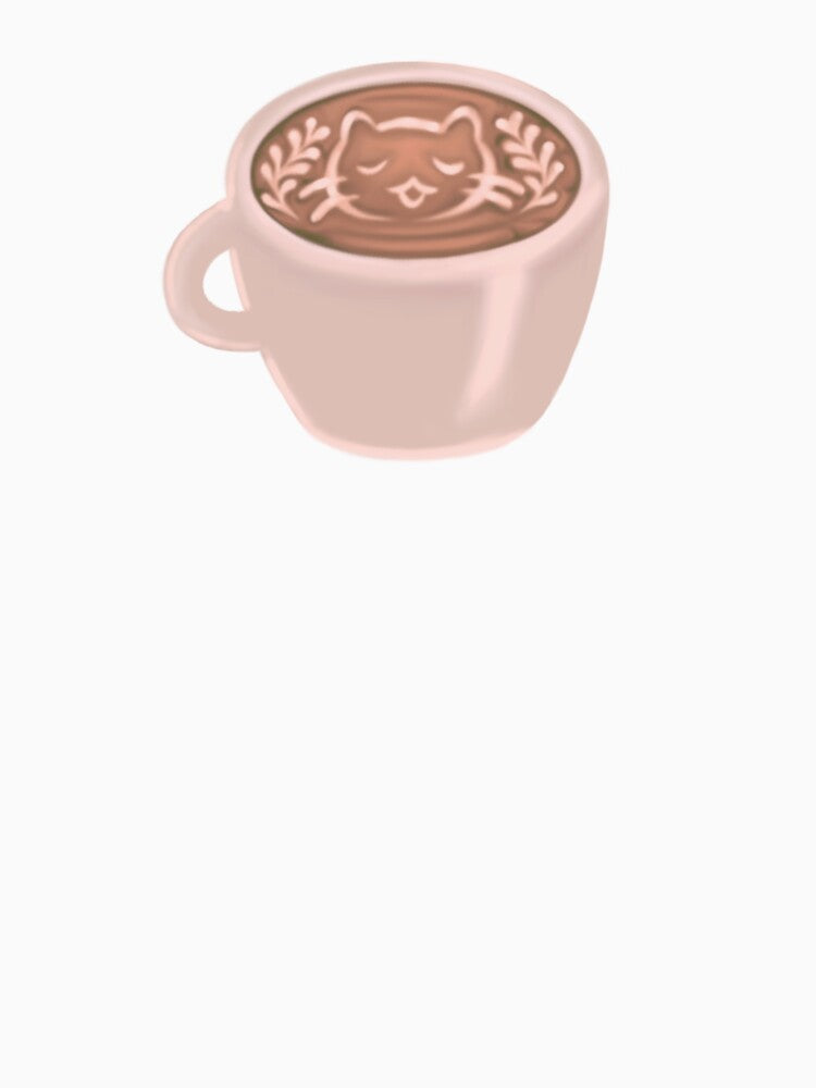 Cat Latte Coffee Cup by cherrytreeart T-Shirts, Hoodie, Sweatshirt | BlankRebels.com (Image 3)