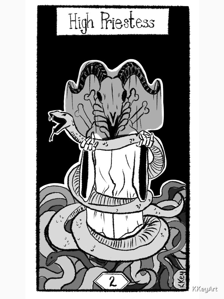The High Priestess - Dead tarot by KKeyArt T-Shirts, Hoodie, Sweatshirt | BlankRebels.com (Image 3)