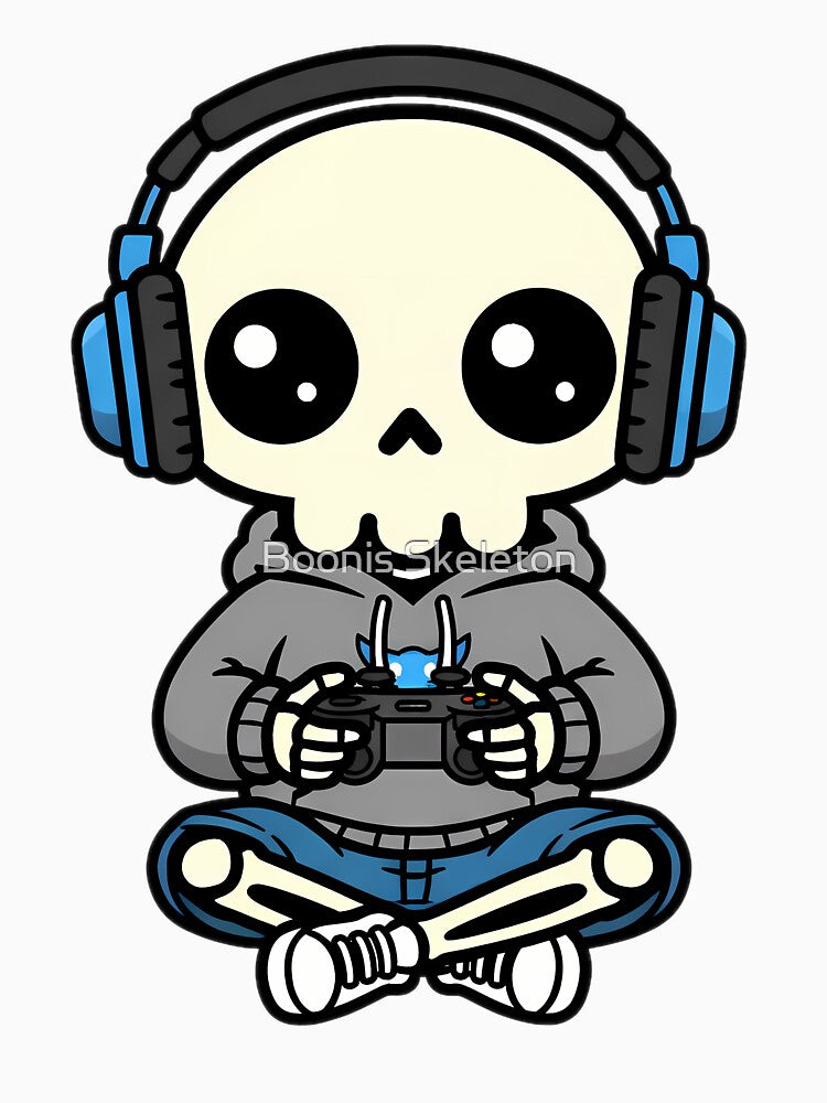 Gamer Boonis Skeleton by Boonis Skeleton T-Shirts, Hoodie, Sweatshirt | BlankRebels.com (Image 3)