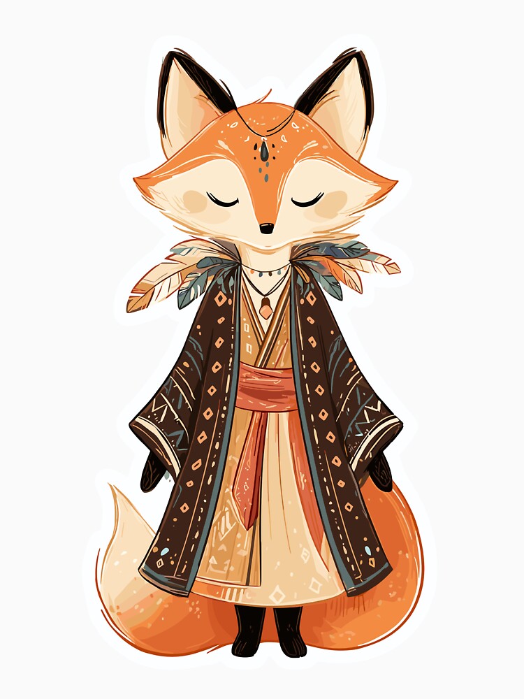 Whimsical Boho Fox Charm by bapupa T-Shirts, Hoodie, Sweatshirt | BlankRebels.com (Image 3)