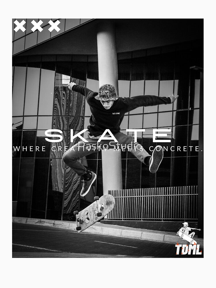 Skateboarding Where Creativity Meets Concrete T-Shirts, Hoodie, Sweatshirt