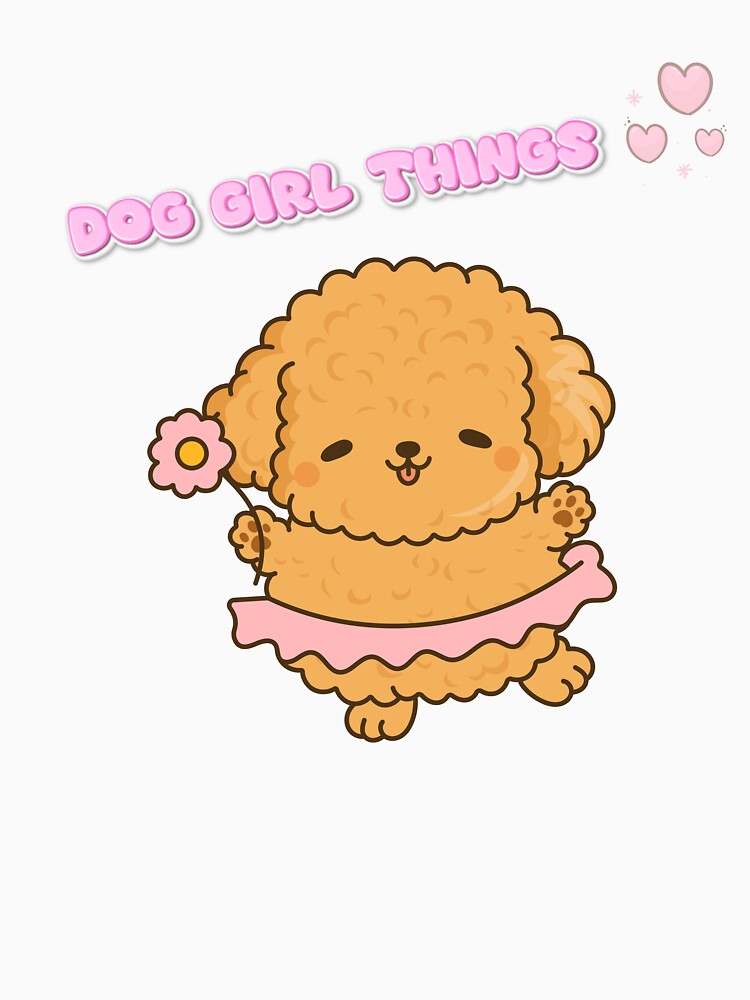 Dog Girl Things – Cute Poodle Illustration by Midnight Roses Collection T-Shirts, Hoodie, Sweatshirt (Image 3)